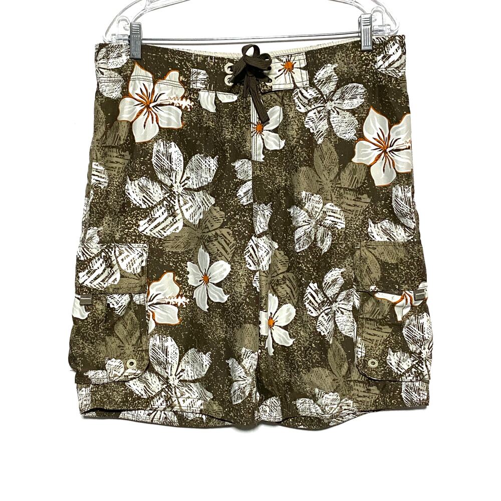 Aeropostale Board Shorts Mens S Hawaiian Floral Tropical Vacation Beach Cruise